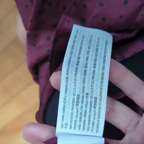 Abercrombie & Fitch - Maroon Polka Dot Skirt S - Picture 5 of 5